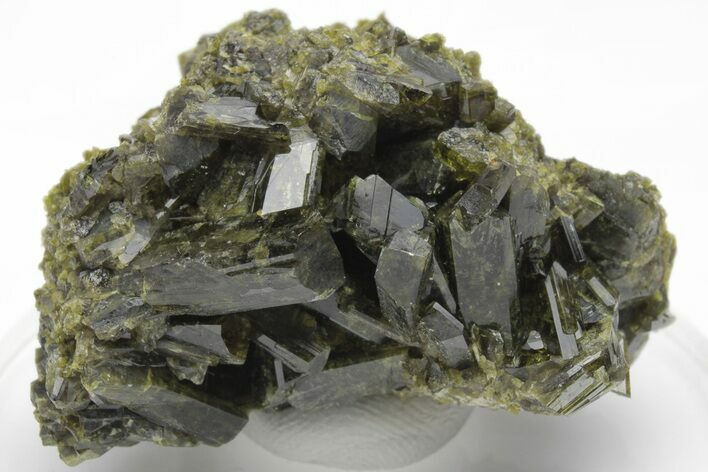 Lustrous Epidote Crystal Cluster - Peru #220829